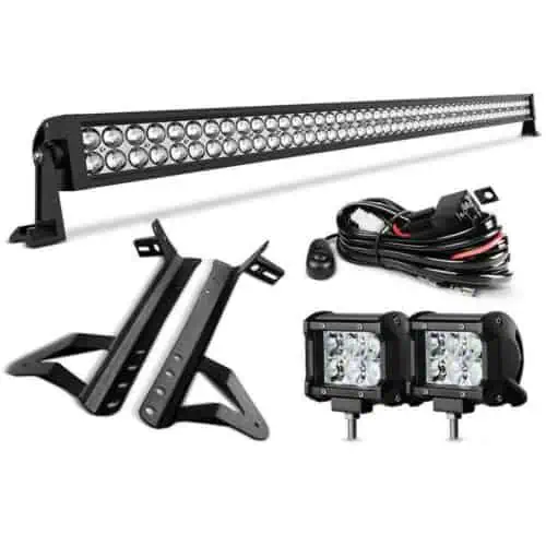 52inch-led-light-bar-pod-lights-mount-bracket-07-18-wrangler-jk-light-bars-mounts-am-off-road-771800.jpg 52"inch LED Light Bar+ Pod Lights+ Mount Bracket for 07-18 Wrangler JK