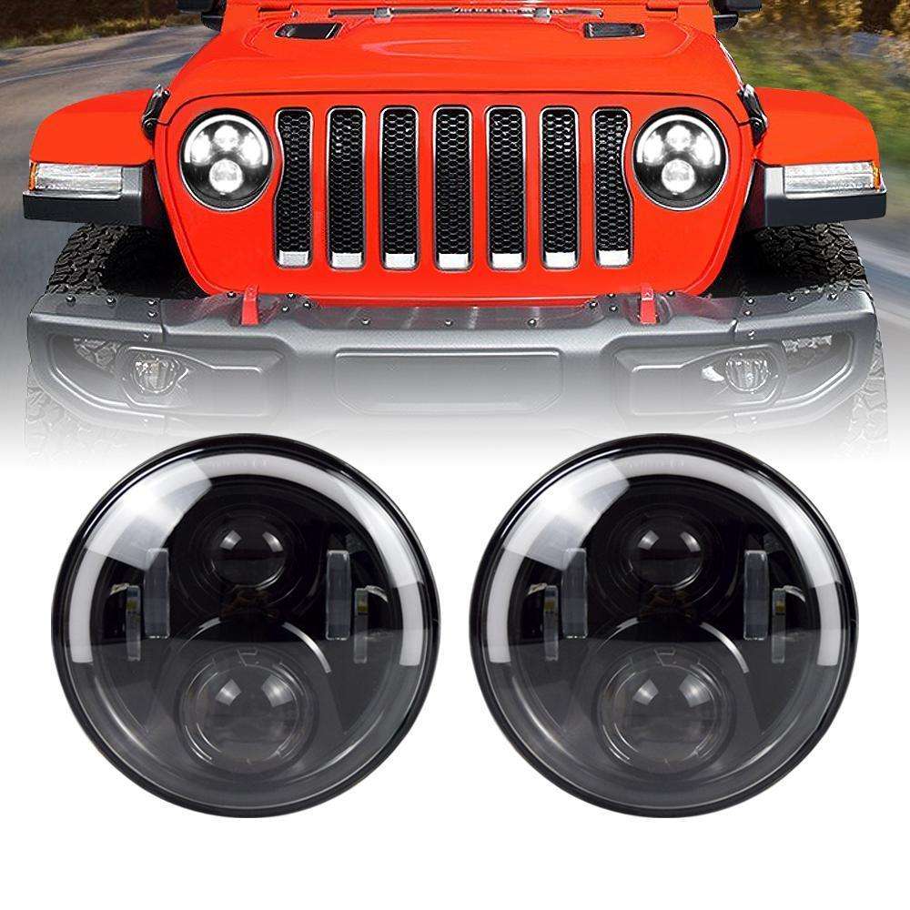 7 Inch Half Halo LED Headlights for 18-21 Jeep Wrangler JL & Gladiator JT -  High Country Off-road