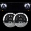 7 Inch Half Halo LED Headlights for 97-18 Jeep Wrangler TJ/ JK