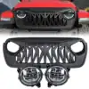 9-inch-led-halo-headlights-shark-grille-combo-for-18-21-jeep-wrangler-jl-gladiator-jt-headlights-grille-combo-am-off-road-597856 Halo Headlights & Shark Grille Combo Pack for 18-23 Jeep Wrangler JL & Gladiator JT