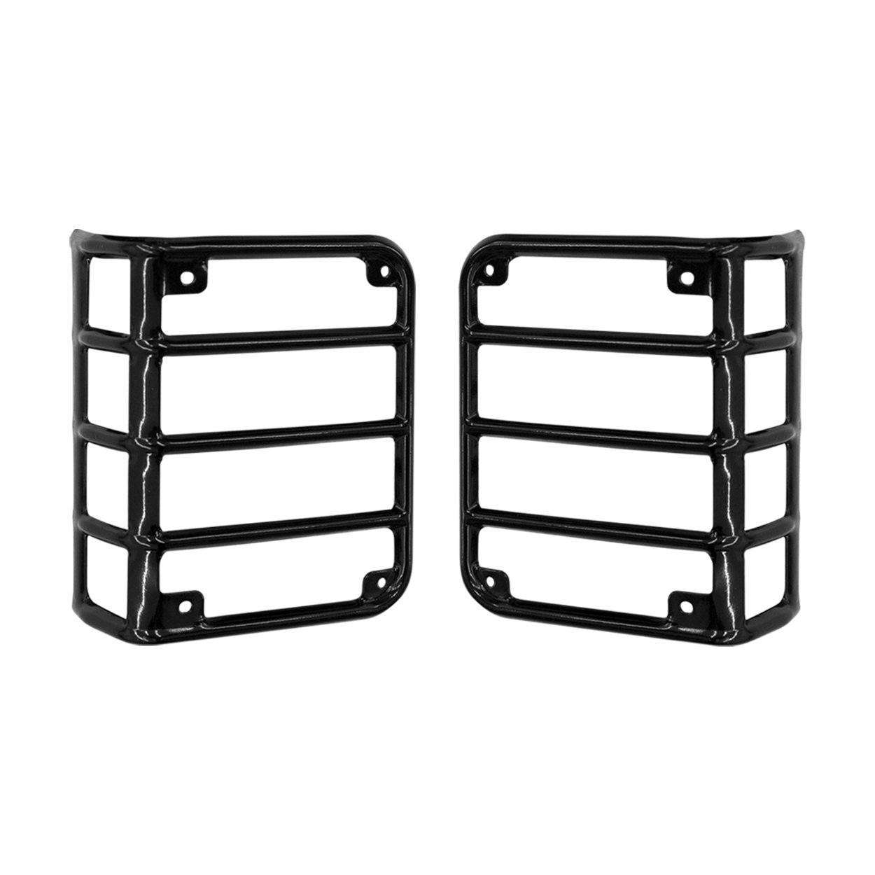 Black Euro Tail Light Covers for 11-18 Jeep Wrangler JK/ JKU - High Country  Off-road