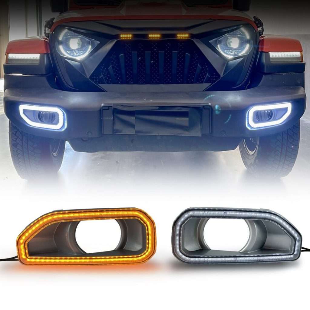image of Jeep Wrangler with aftermarket grille