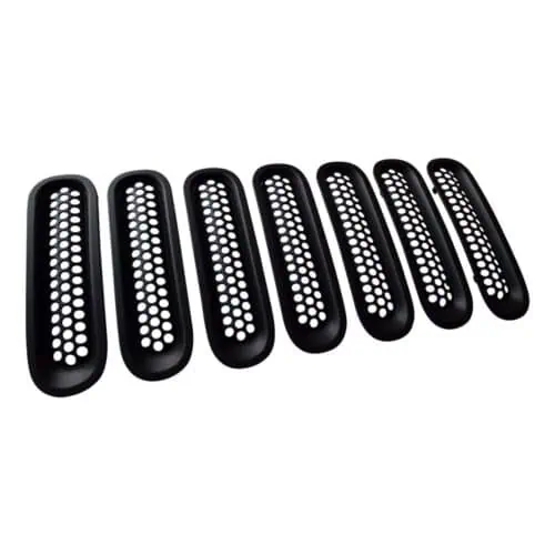 clip-in-mesh-grill-inserts-for-07-15-jeep-wrangler-jk-matte-black-grille-inserts-overlays-am-off-road-default-title-833942.jpg Clip-in Mesh Grill Inserts - Matte Black for 07-15 Jeep Wrangler JK