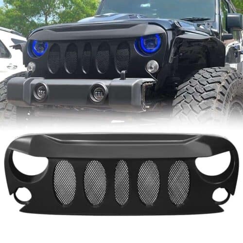 demon-grille-matte-black-07-18-wrangler-jk-grilles-and-grille-deletes-am-off-road-171300.jpg Demon Grille - Matte Black for 07-18 Wrangler JK