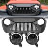 demon-grille-w-mesh-half-halo-headlights-combo-18-19-wrangler-jl-headlights-grille-combo-am-off-road-546145.jpg Demon Grille w/ Mesh & Half Halo Headlights Combo for 18-23 Jeep Wrangler JL & Gladiator JT