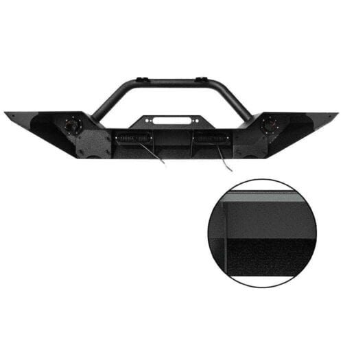 18-22 Jeep Wrangler JL/JLU Front Bumper w/ D-rings & LED Lights