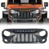 gladiator-grille-w-amber-led-running-lights-matte-black-for-07-18-jeep-wrangler-jk-grilles-and-grille-deletes-am-off-road-246868.jpg Gladiator Grille w/ Amber LED Running Lights for 07-18 Jeep Wrangler JK - Matte Black