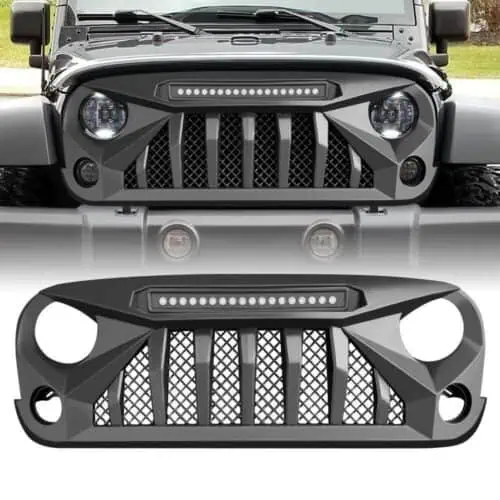 gladiator-grille-w-led-off-road-lights-07-18-jeep-wrangler-jk-grilles-and-grille-deletes-am-off-road-396620.jpg Gladiator Grille w/ LED Off-Road Lights for 07-18 Jeep Wrangler JK