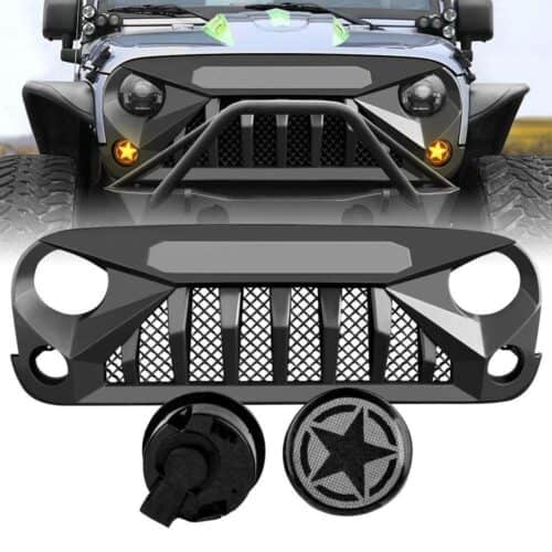 gladiator-vader-grille-smoked-star-turn-lights-combo-07-18-wrangler-jk-headlights-grille-combo-am-off-road-269448.jpg Gladiator Vader Grille & Smoked Star Turn Lights  Combo for  07-18 Wrangler JK