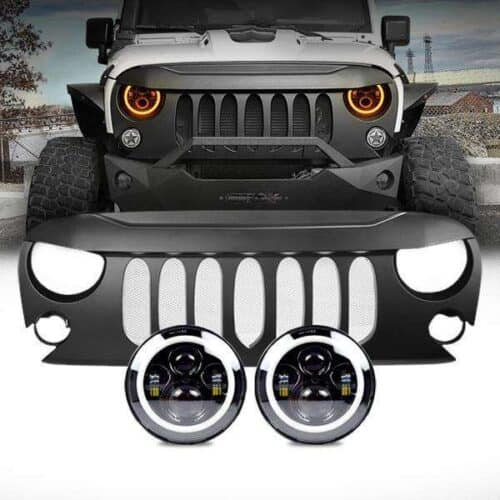halo-headlights-beast-grille-combo-pack-07-18-wrangler-jk-headlights-grille-combo-am-off-road-436688.jpg Halo Headlights & Beast Grille Combo Pack for 07-18 Wrangler JK