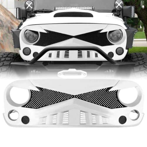 hawke-grille-white-07-18-jeep-wrangler-jk-grilles-and-grille-deletes-am-off-road-224886.jpg Hawke Grille - White for 07-18 Jeep Wrangler JK