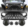 shark-grille-honeycomb-headlights-amber-turn-signals-combo-07-18-wranger-jk-jku-headlights-grille-combo-am-off-road-711312.jpg Shark Grille & Honeycomb Headlights & Amber Turn Signals Combo for 07-18 Wranger JK/ JKU