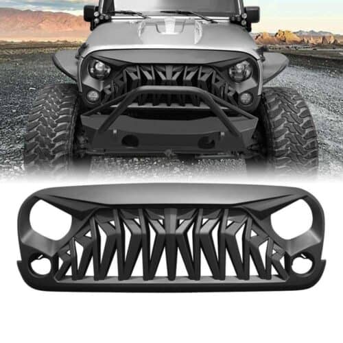 Shark Grille - Matte Black for 07-18 Wrangler JK