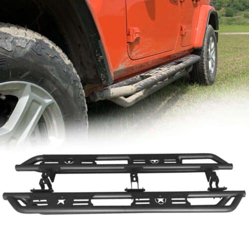 Side Step Bars - 5 Star Type 4 Door for 18-21 Jeep Wrangler JL