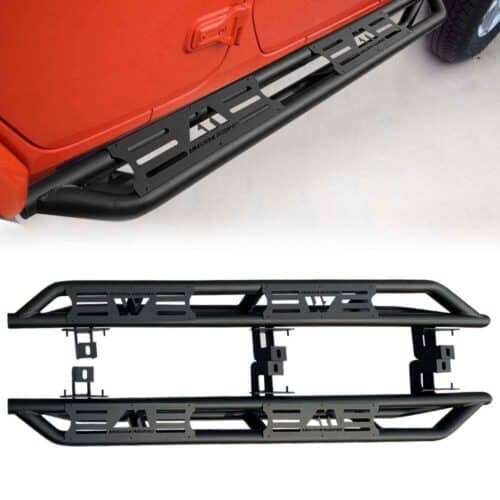 Side Step Bars w/ AM Brand 4 Door for 18-21 Jeep Wrangler JL