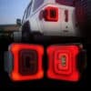 Smoked Cover Tunnel Tail Lights for 18-21 Jeep Wrangler JL
