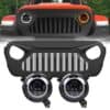 vader-grille-w-mesh-halo-headlights-combo-18-19-wrangler-jl-headlights-grille-combo-am-off-road-867727.jpg Vader Grille w/ Mesh & Halo Headlights Combo for 18-21 Jeep Wrangler JL & Gladiator JT