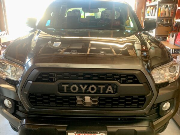 After installation of trd pro grille on 3rd gen tacoma 2016-2023