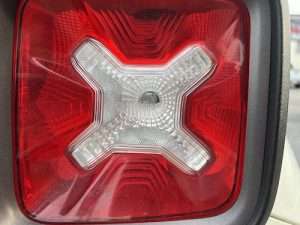 photo of gas can x pattern on jeep renegade taillight