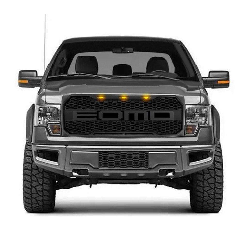 Durable Factory-Style ABS Plastic Grill Lower Bumper Insert Black Fits 2009 2010 2011 2012 2013 2014 Ford F150 EcoBoost Grilles ACCESSPEED OEM Style Lower Bumper Grille 