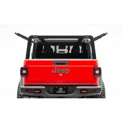 zroadz-z834101-access-overland-bed -rack-2020-gladiator-jt-3 ZROADZ Z834101 Overland Access Rack With Side Gates & (4) 3 Inch ZROADZ LED Pod Lights for 20-22 Jeep Gladiator JT