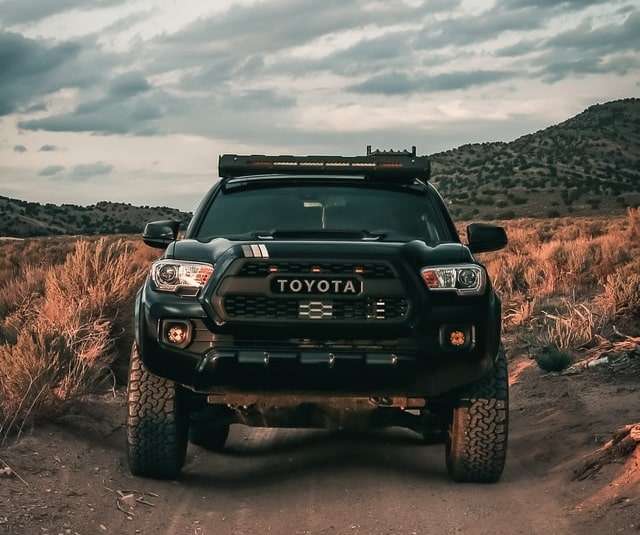 picture of Toyota Tacoma trd black color