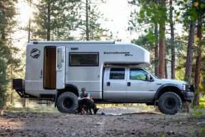 pic of man camping in outdoors overlanding
