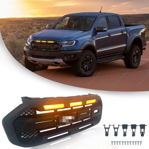 4th gen Ford ranger Raptor grille with led truck and grill photo