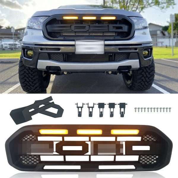 Ford ranger Raptor grille with led truck and grill photo