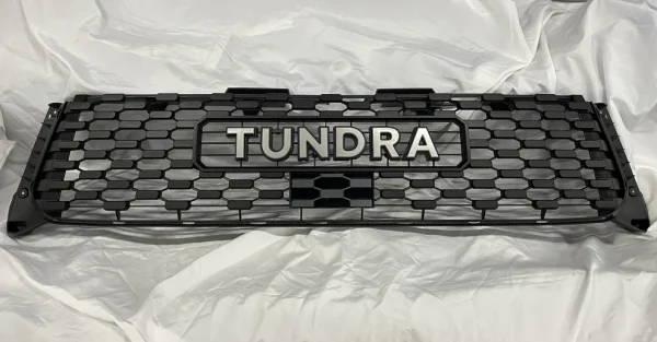 tundra trd pro grille with silver TUNDRA letters and TSS sensor