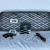tacoma raptor grille with silver letters tss garnish and raptor lights Tacoma Raptor Grill 3rd Gen with TSS Sensor (2016-2023)