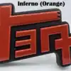 TEQ Grille Badge Inferno Orange Toyota TEQ Badge | Fits Tacoma, Tundra, 4Runner