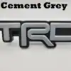 TRD Grille Badge Cement Grey TRD Grill Badge | Fits Toyota Tacoma, Tundra, 4Runner and Others