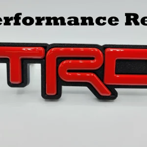 TRD Grille Badge Performance Red