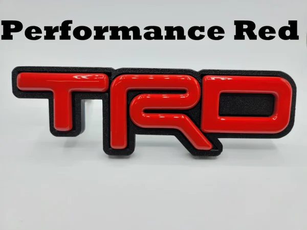 TRD Grille Badge Performance Red
