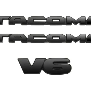Tacoma black emblem V6 3 piece