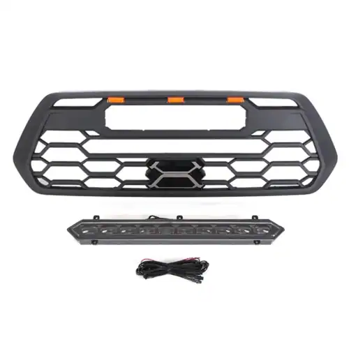 2__70636 V2 TRD Pro Style Grill With LED Light Bar 2016-2023 Toyota Tacoma