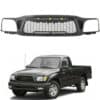 2001-2004 Toyota Tacoma Black Honeycomb Mesh Grille With Amber LED Lights
