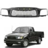 2001-2004 Toyota Tacoma Black Honeycomb Mesh Grille With Amber LED Lights