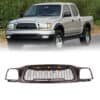 2001-2004 Toyota Tacoma Black Honeycomb Mesh Grille With Amber LED Lights