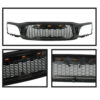 2001-2004 Toyota Tacoma Black Honeycomb Mesh Grille With Amber LED Lights