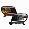 SWITCHBACK SEQUENTIAL BLK HEADLIGHTS W/LED TUBE BAR FOR 2005-2011 TOYOTA TACOMA