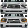 SWITCHBACK SEQUENTIAL BLK HEADLIGHTS W/LED TUBE BAR FOR 2005-2011 TOYOTA TACOMA