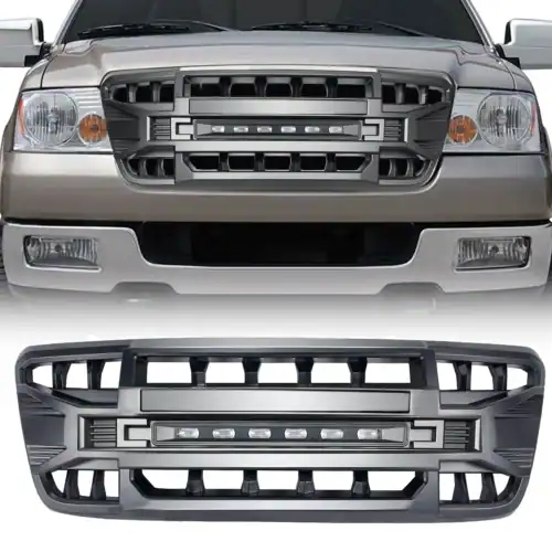 armor-grille-woff-road-lights-matte-black-for-2004-2008-ford-f150-grilles-and-grille-deletes-am-off-road-486940 ARMOR GRILLE W/OFF-ROAD LIGHTS - MATTE BLACK FOR 2004-2008 FORD F150