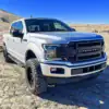 ARMOR GRILLE W/OFF-ROAD LIGHTS - MATTE BLACK FOR 2018-2020 FORD F150