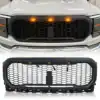 raptor-style-front-mesh-grille-w3-amber-lights-matte-black-for-2021-2022-ford-f150-vehicles-parts-am-off-road-593583 RAPTOR STYLE FRONT MESH GRILLE W/3 AMBER LIGHTS-MATTE BLACK FOR 2021-2023