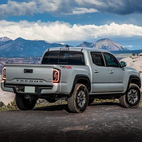 SMOKED LED TAIL LIGHTS W/ SEQUENTIAL RED TURN SIGNAL FOR 2016-2022 TOYOTA TACOMA